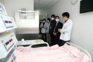 정병선 차관, 한국원자력의학권 방문-코로나19 대응현황 점검