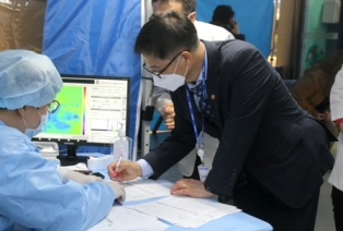 정병선차관, 한국원자력의학원 방문-코로나19대응현황 점검
